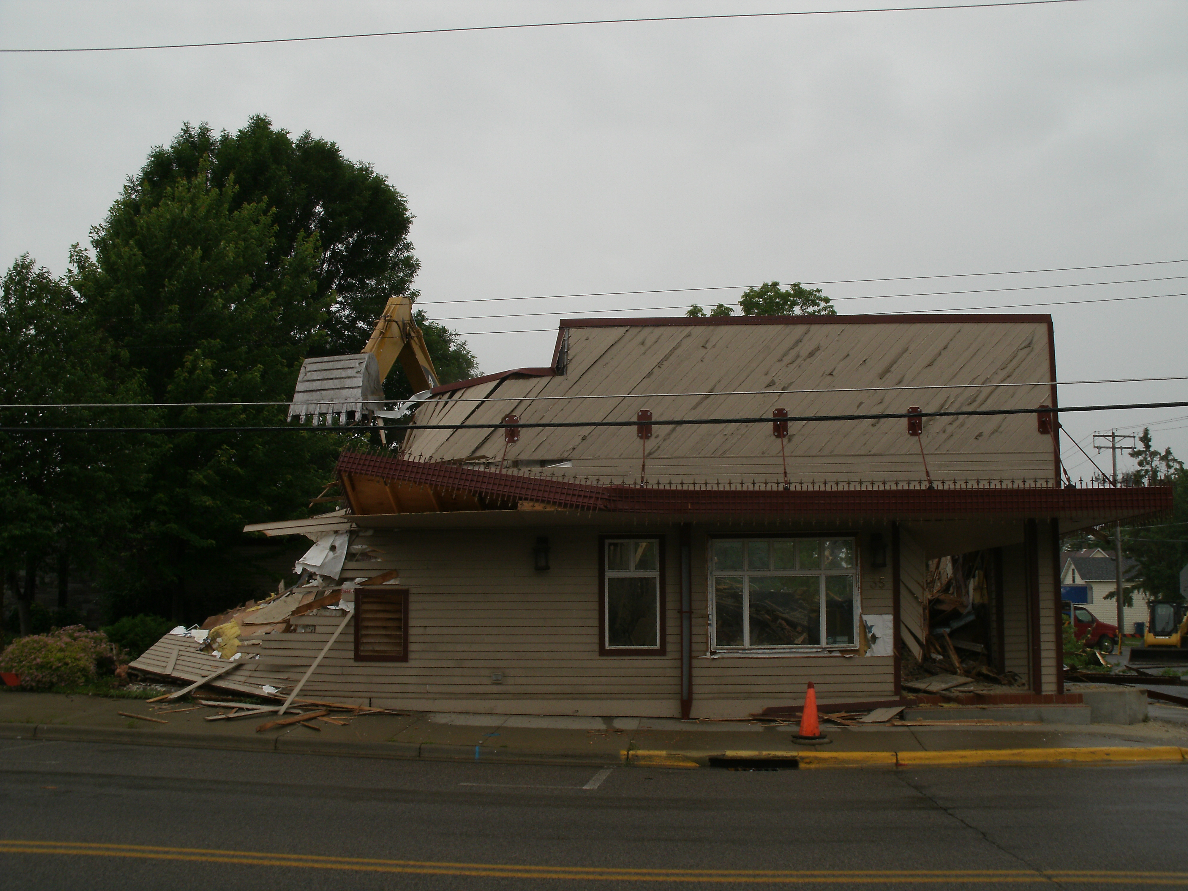 Site of former credit union demolished