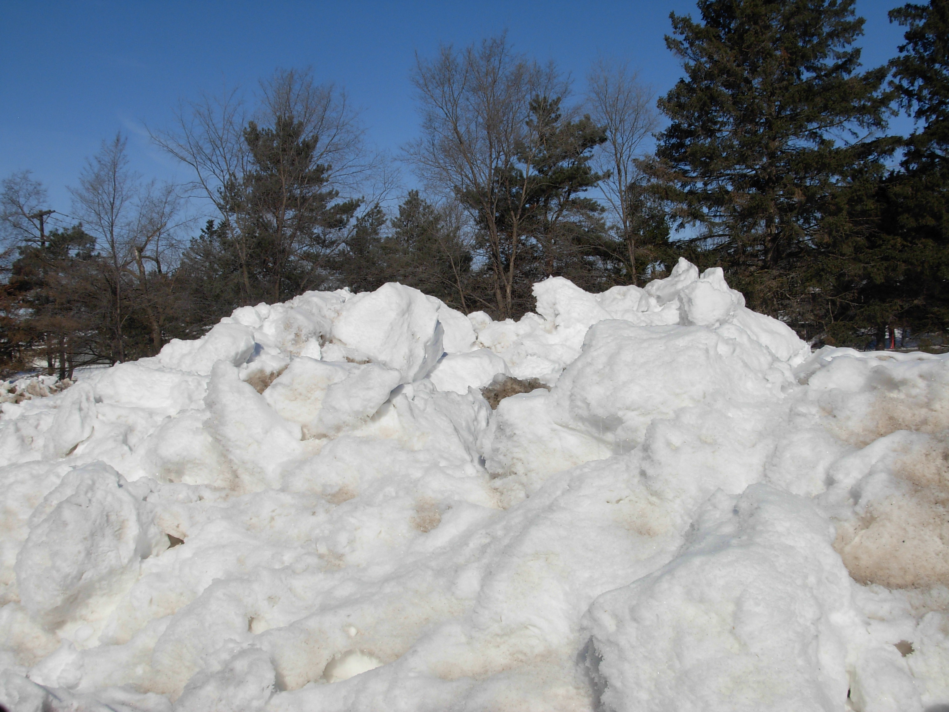 Can you name locations of melting snowhills?