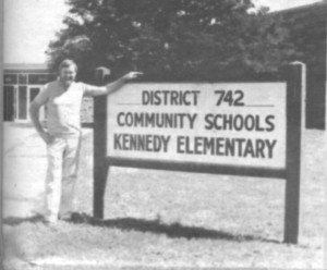 photo by Stuart Goldschen Kennedy Principal Jerome Hayenga invites the public to visit the newly remodeled school facilities.