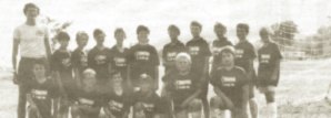 contributed photo Jacob Wetterling (first row, third from right) is pictured with his Insbrook soccer team last summer. Jacob's father, Jerry Wetterling (top left) was the team's head coach. Jacob was instrumental in leading his team to the runner-up championship of its league in the St. Cloud Youth Soccer Association. Aaron Larson (back row, fifth from right), who was with Jacob at the abduction scene but was released, was also a member of the team.