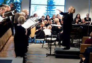 contributed photo The Great River Chorale, shown here in a previous concert at Bethlehem Lutheran Church in St. Cloud, will perform another annual Christmas concert at the church Nov. 30. There are many members of the choir who hail from Sartell and St. Joseph, as well as other cities in central Minnesota.