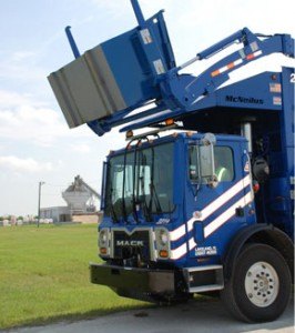 contributed photo This is a picture of a Republic Services truck from the Republic website. The company is the only garbage hauler operating in Sauk Rapids because in 2013 the city passed a one-hauler-only ordinance.