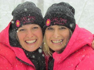 contributed photo Michelle Levin (left) and Marci Turenne-Hansen are twin sisters who founded a successful business called GirlTime Getaways on which they – and their clients – have a blast enjoying surprises on their mystery trips.