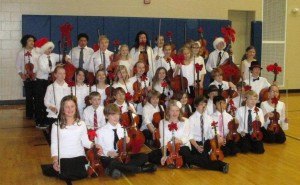 contributed photo The fifth-grade orchestra performed during the afternoon Dec. 19 at Kennedy Community School. 