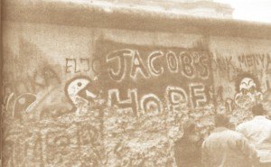 photo by Kelli Birk Jacob's Hope emblazoned on the western side of the Berlin Wall.