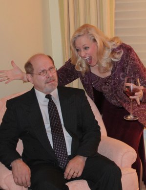 contributed photo Pictured in a publicity photo for 'Rumors' are Brad Busse of St. Joseph and Karle Reichel.