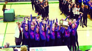 photo by Frank Wohletz The Sartell Sabres received first place in high kick at the Section Dance meet in Sauk Rapids on Saturday. They'll be headed to the state meet at the Target Center on Saturday, Feb. 14.