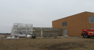 photo by Cori Hilsgen Construction for additional classrooms has begun at Kennedy Community School. The estimated cost of the construction is $4.7 million. 