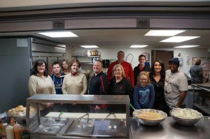 contributed photo Co-workers from the Dan Anderson State Farm Agency helped out Feb. 12 at the Salvation Army, for a PhilanthroFEED. The agency team, along with a few family members, served food there. Pictured (from left to right) are the following: Rosie Hennen of St. Nicholas; Connor Anderson, son of Melissa and Dan Anderson of Sartell; Melissa Anderson of Sartell, Linda Dolan of Sartell; Taylor Frank of St. Cloud; Barb Paris of Royalton; Dan Anderson of Sartell; Trent Thompson of St. Cloud; Isabella Christopherson, daughter of Laura and Adrian Washington of St. Cloud; and Laura and Adrian Washington of St. Cloud.