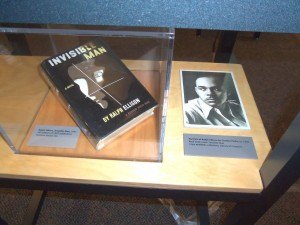 photo by Dennis Dalman This first edition of Invisible Man by Ralph Ellison (right) is considered one of the very greatest worldwide novels of the 20th Century. It is one of the displays at an exhibition featuring black life and culture before the Civil Rights Era, now showing at the Stearns HIstory Museum.