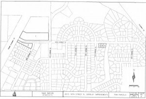 contributed image This graphic highlights the five properties which access 18th Street N between Hwy 15 and 9th Street N.