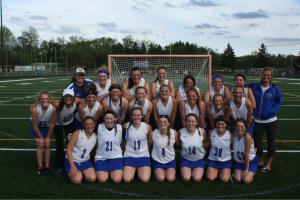 contributed photo In their third year as a lacrosse team, the St. Cloud North girls lacrosse team captures the second-place trophy at the 2015 North Central Schoolgirls Lacrosse Association state tournament. All games were played at Brainerd High School stadium on the weekend of May 16-17. With an undefeated regular season of 6-0, the Knights claimed the No. 1 seed and were given a first-round bye on Saturday. On Sunday, they advanced to the championship round with a 14-2 win over Mankato.  In the afternoon they played in a tough battle against defending champs Grand Rapids and came up short with an 11-14 loss. The St. Cloud North team consists of girls from the Sartell and Sauk Rapids community area. This year a new seventh- and eighth-grade team was created and had a record of 4-3-1 in their first season along with a Knights JV team who played in their second year of league play. Pictured (front row, from left to right) are the following: Summer Koenig and Megan Mohr, both of Sauk Rapids; Clare Minnerath of Sartell; Katie Lucas of Sauk Rapids; and Nicole Lindmeier, Kathryn Gent and Madi O’Rourke, all of Sartell; (middle row) Kaylee Lodermeier, Avery Mumm, Breanna Hess, McKenna Lalim and Lizzy Minnerath, all of Sartell; Hanna Meyer of Sauk Rapids; Molly Mahowald and Lexy Oftedahl, both of Sartell; and, Sara Johnson of Sauk Rapids; and (back row) Coach Kendi Ruhland; and Alysa Gallagher, Kristina Kirick, Samantha Czeck, Diana Deuel, Amanda Flemming and Megan Cook, all of Sartell; and Coach Nicolette Deason. Not pictured: McKenzie Froiland of Sauk Rapids. 