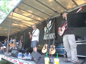 photo by Dennis Dalman The Receders entertained the crowds with oldies-but-goodies at River Days Food Fest. They played the likes of Creedence Clearwater Revival, Van Morrison and James Taylor, among other classics.