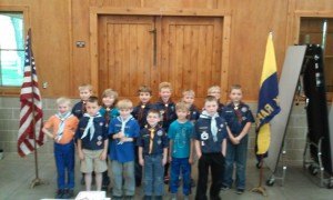 contributed photo w/photo CubScouts.jpg Cub Scout graduates include the following (front row, left to right) : Roland Johnson, Tyson Newville-Larson, Kaleb Wolbeck, Isaak Wiser, Gavin Mills and Luke Dilley; and (back row) Ian Eichers, Thomas Frank, Chase Schauer, Logan Winker, Christopher Nelson, Alexander Nelson and Austin Winkelman. Not pictured are Coltin Eich, Joshua Torma, Josh Dibblee, Callen Kieke, Wes Dockendorf and Andrew Heerts. Graduation was held May 21 at ????