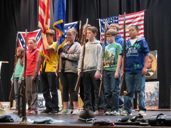 Seventh grade learns unique Civil War history