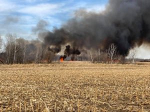 Brush Fire in St. Wendel Township