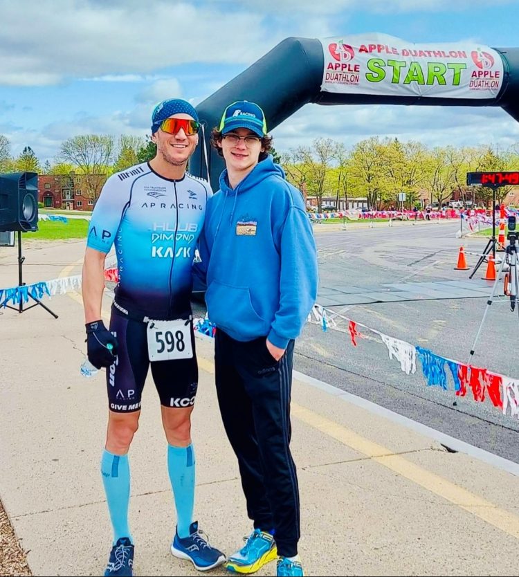 Father, son excel in Sartell Apple Duathlon