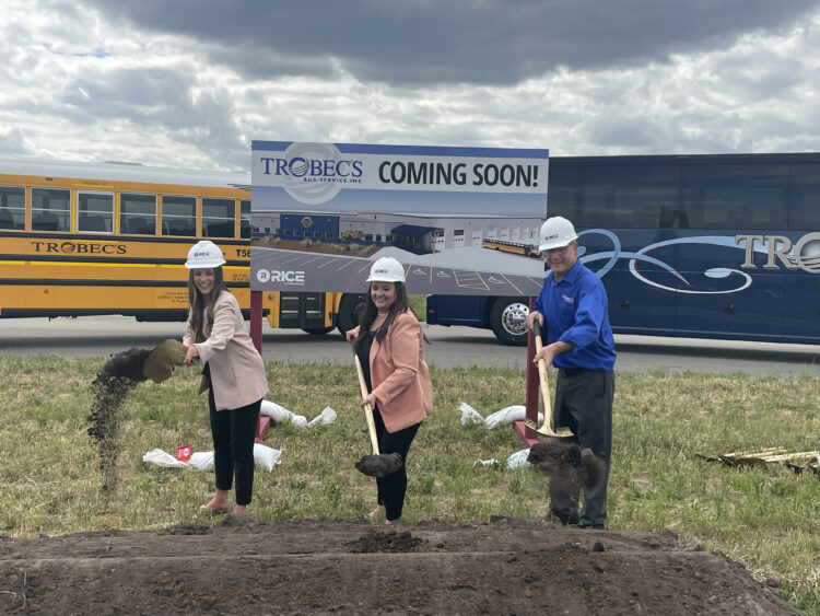 Trobec’s Bus Service breaks ground for new facility