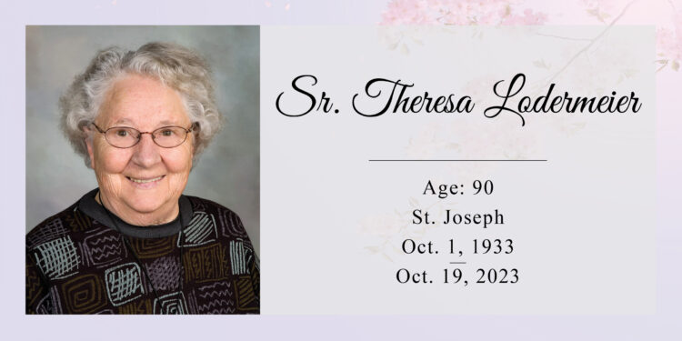 Theresa (Trinita) Lodermeier, OSB, 90, St. Joseph