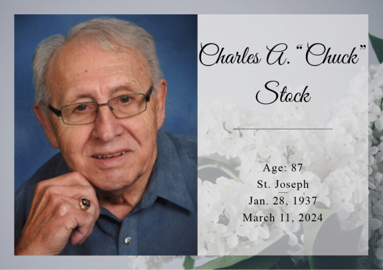 Funeral for Charles A. ‘Chuck’ Stock, 87, of St. Joseph