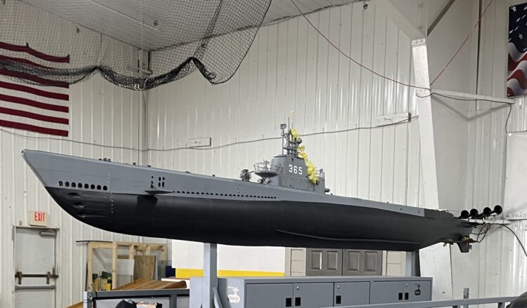 Submarine to be displayed at car show