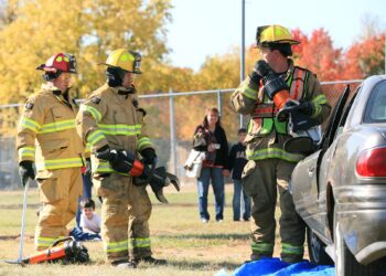 Firefighters celebrate 75 years
