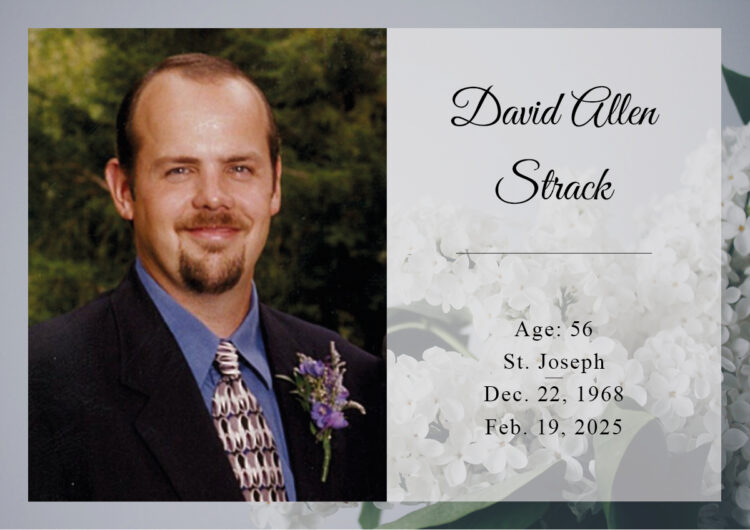 Funeral for David Allen Strack, 56, of St. Joseph